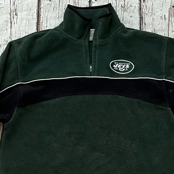 Boys Kids New York Jets Reebok NFL Football Sports Fleece Jacket - Picture 2 of 5